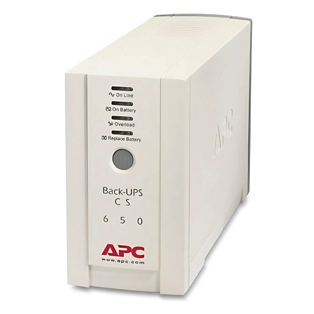 เครื่องสำรองไฟฟ้า APC EASY UPS 650VA 400 วัตต์ รุ่น BK650-AS EASY UPS 4 ช่อง ป้องกัน ไฟตก ไฟเกิน